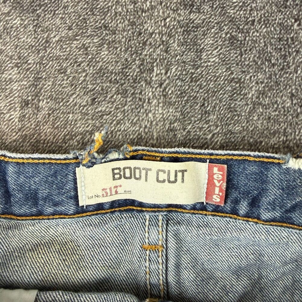 Levi's 517 Bootcut Blue Denim Jeans Men's 34X32 (33X31) Cowboy Western - Picture 3 of 13